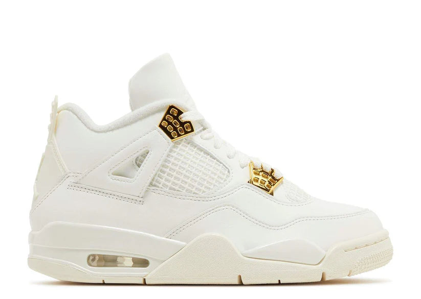 Wmns Air Jordan 4 Retro Metallic Gold